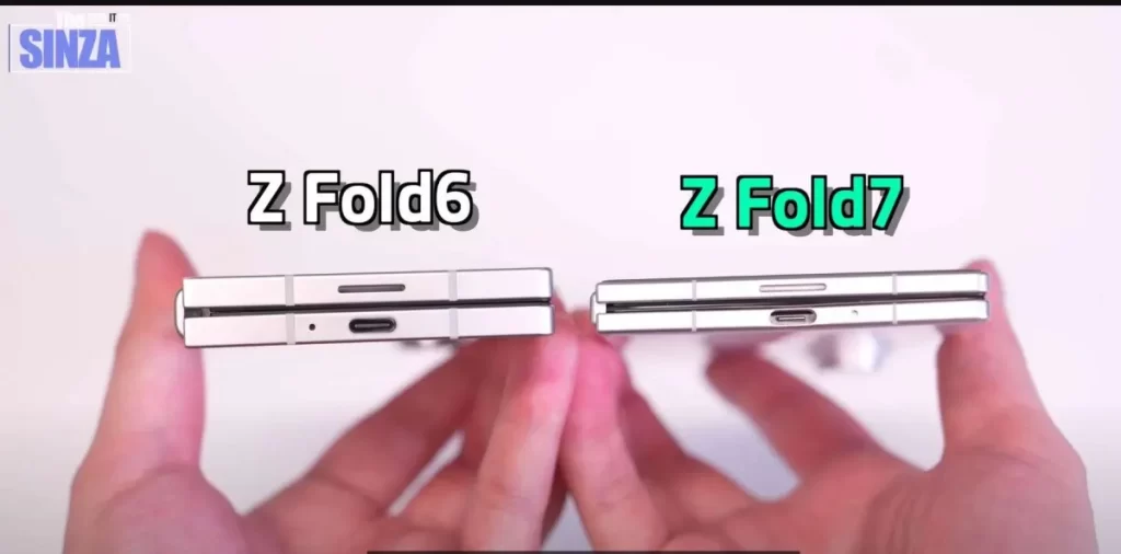 Extra tenký Galaxy Z Fold7 v priamom porovnaní s Galaxy Z Fold6