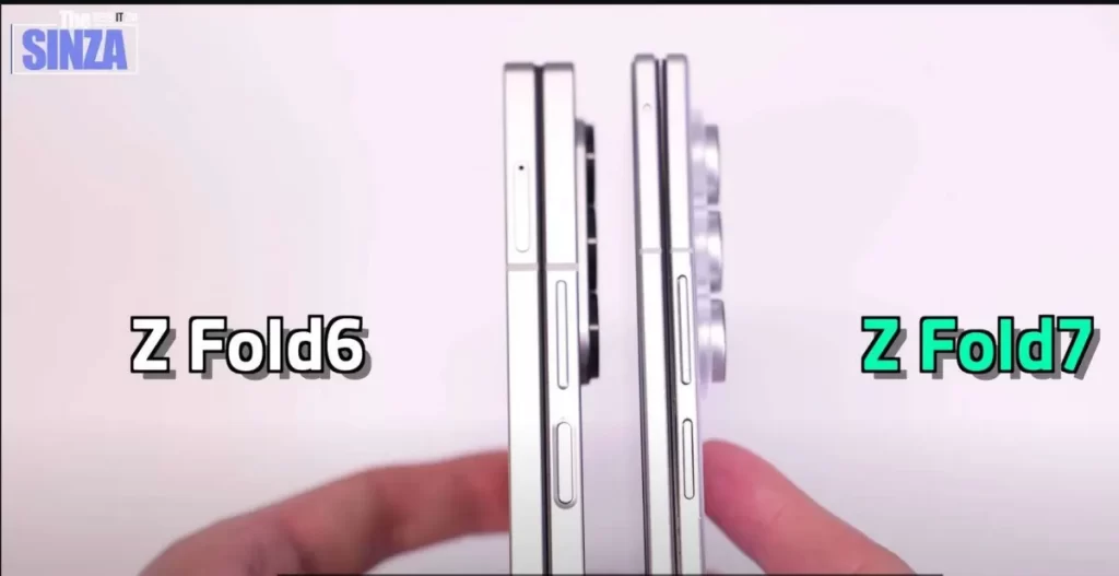 Extra tenký Galaxy Z Fold7 v priamom porovnaní s Galaxy Z Fold6