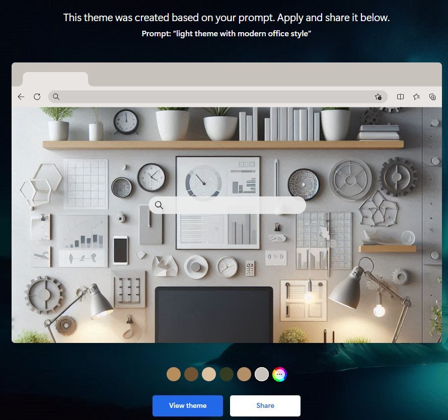 Vyskúšajte to: Microsoft Edge vytvorí farebnú tému cez AI