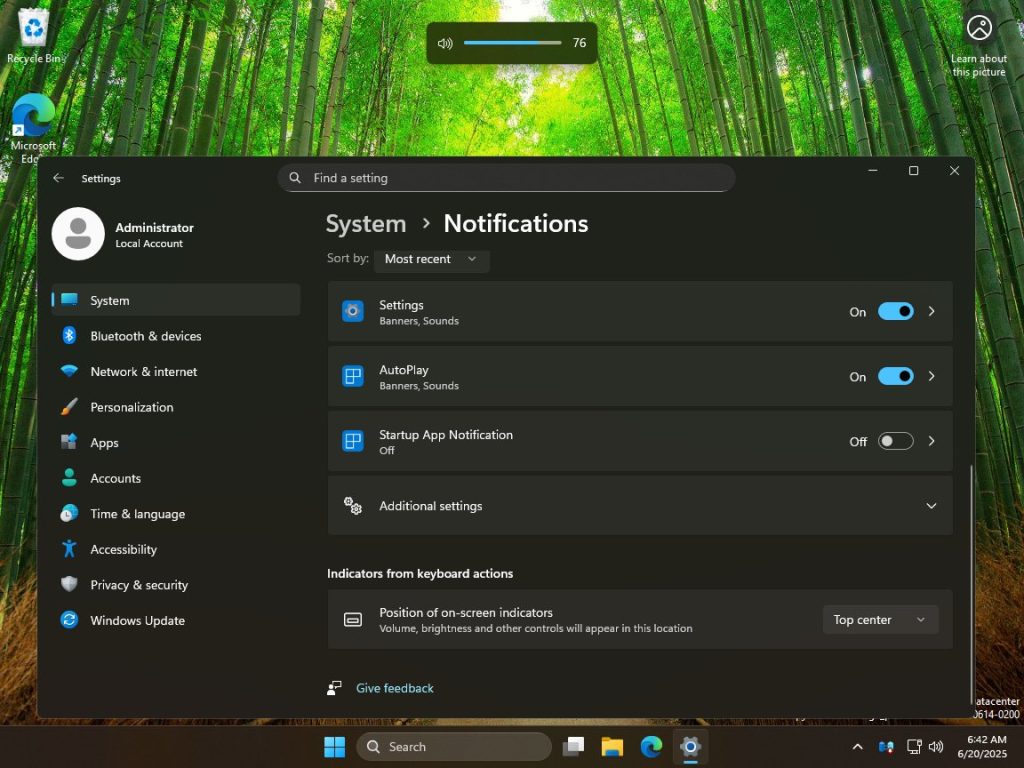 windows 11 osd notification