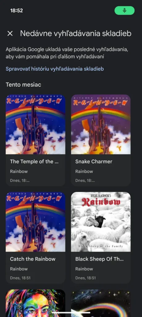 Google do Circle to Search pridáva históriu hľadania hudby