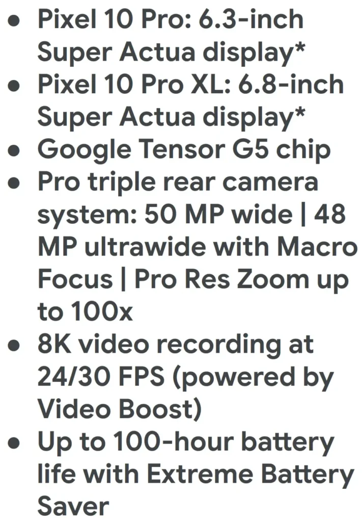 Pixel Drop 2025 - Google Pixel 10 séria