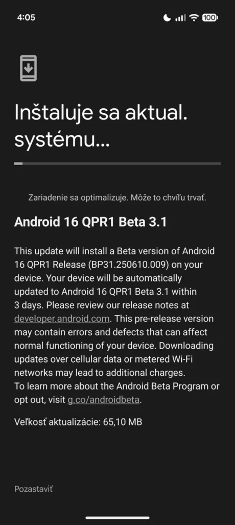 Google pred pár hodinami vydal verziu Android 16 QPR1 Beta 3.1