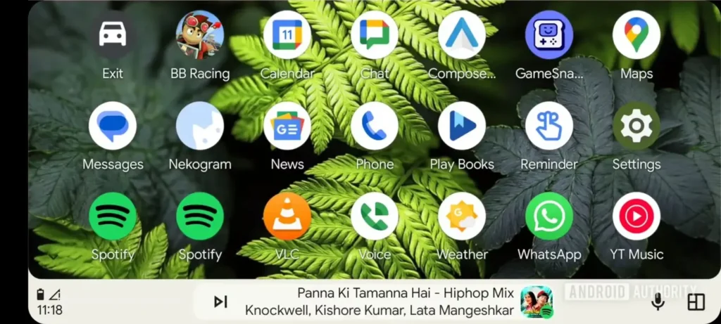 Rozšírený počet stĺpcov v ponuke aplikácii Android Auto