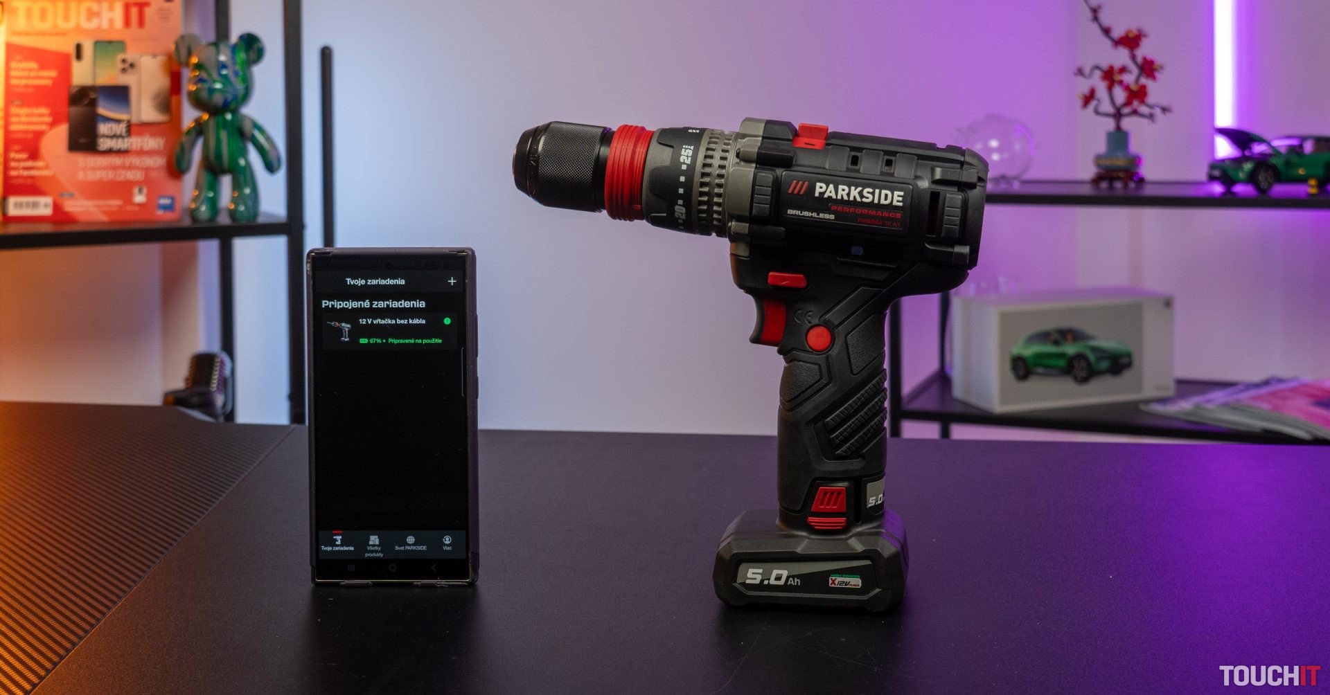 PARKSIDE má extra výkonný vŕtací skrutkovač, ktorý ovládate mobilnou aplikáciou