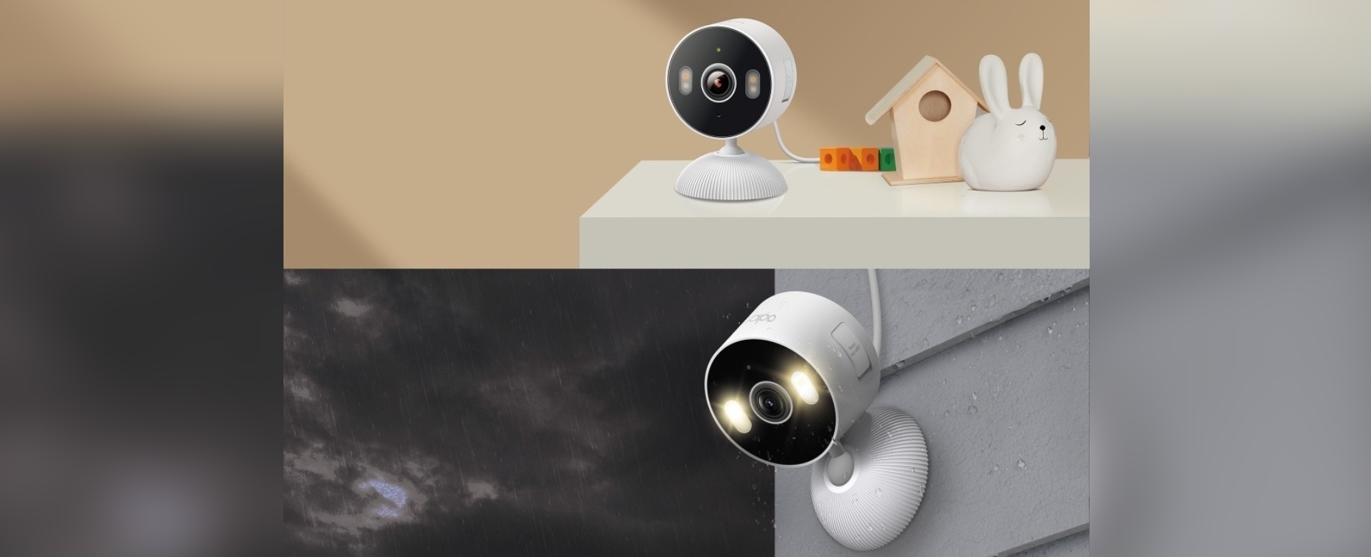 Vnútorná aj vonkajšia Wi-Fi kamera s farebným nočným videním a inteligentnou AI ochranou