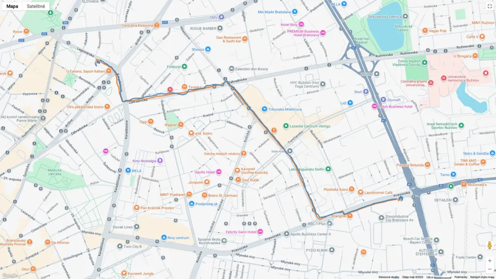 CMF Watch 3 Pro: Presnosť záznamu GPS (modrá farba)