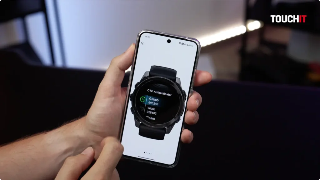 OTP Authenticator pre Garmin hodinky