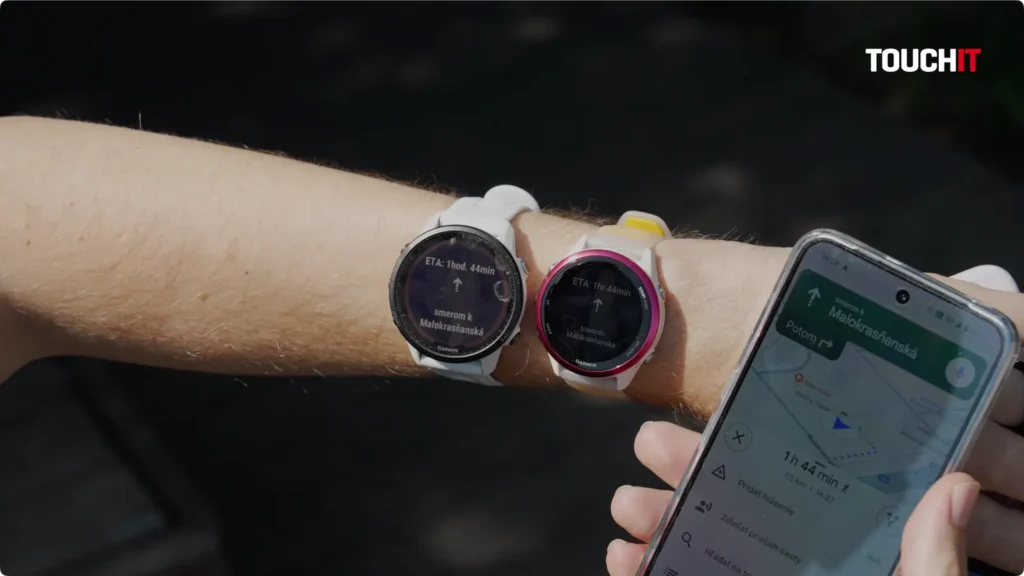 Aplikácia Google Maps pre Garmin hodinky