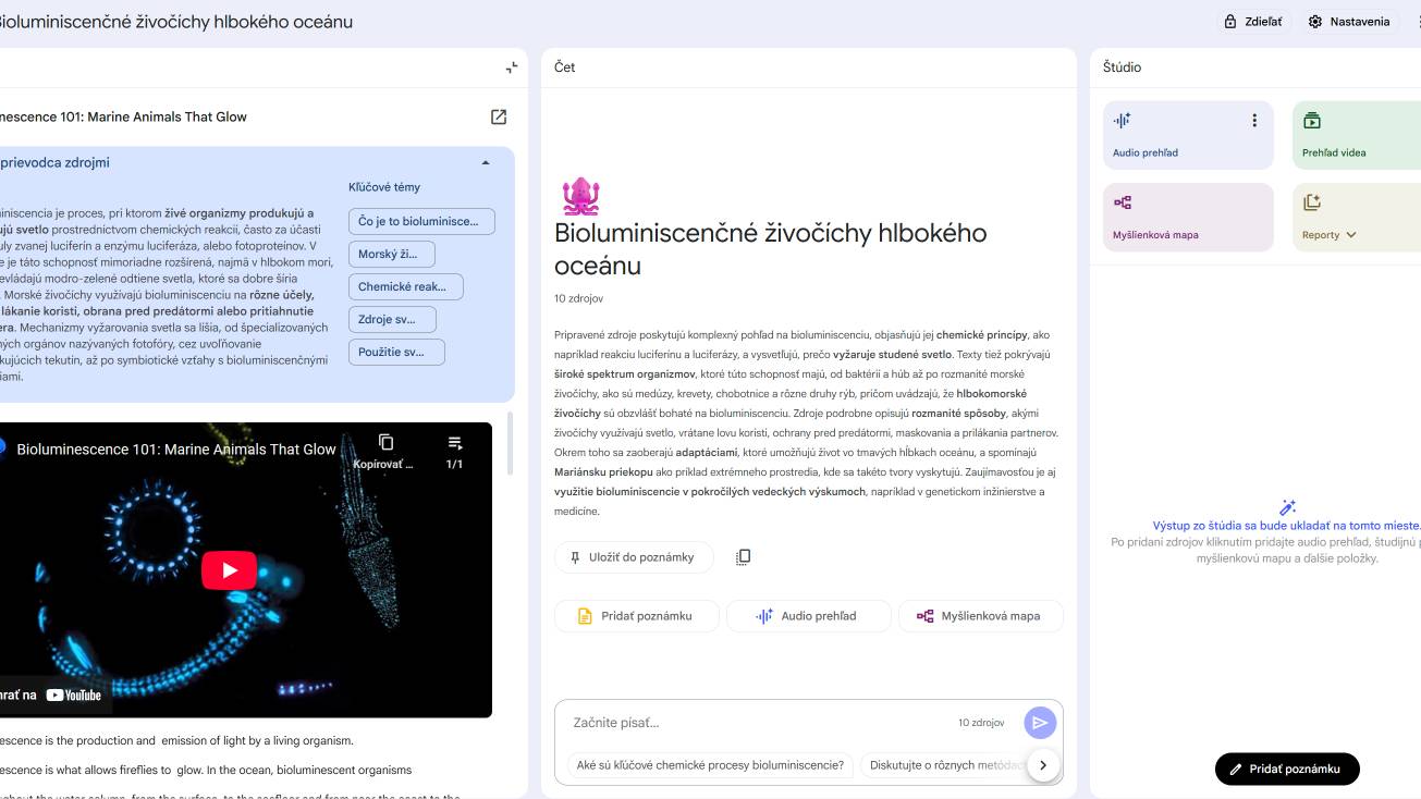 NotebookLM AI od Googlu urobí video z vášho obsahu