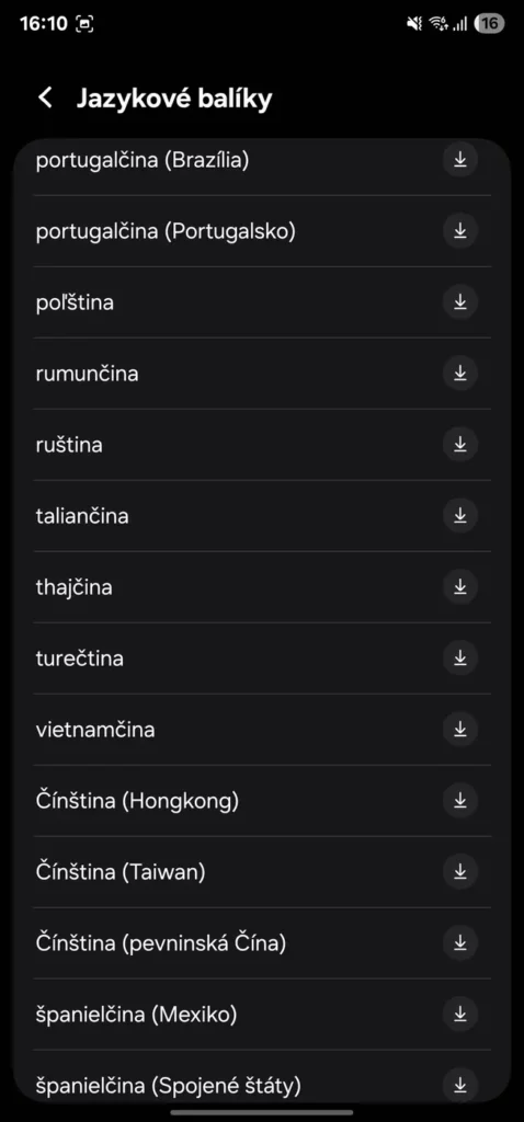 Prevod hlasu na titulky v One UI 8