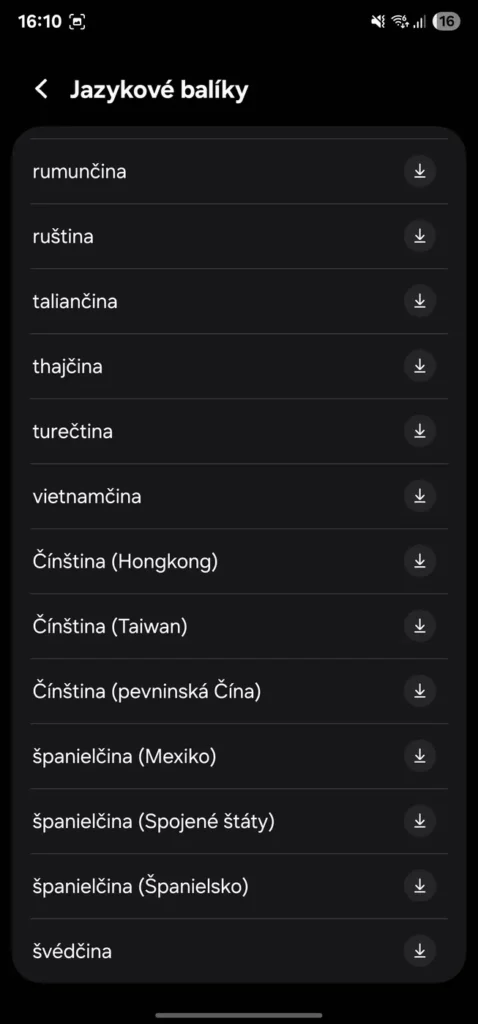 Prevod hlasu na titulky v One UI 8