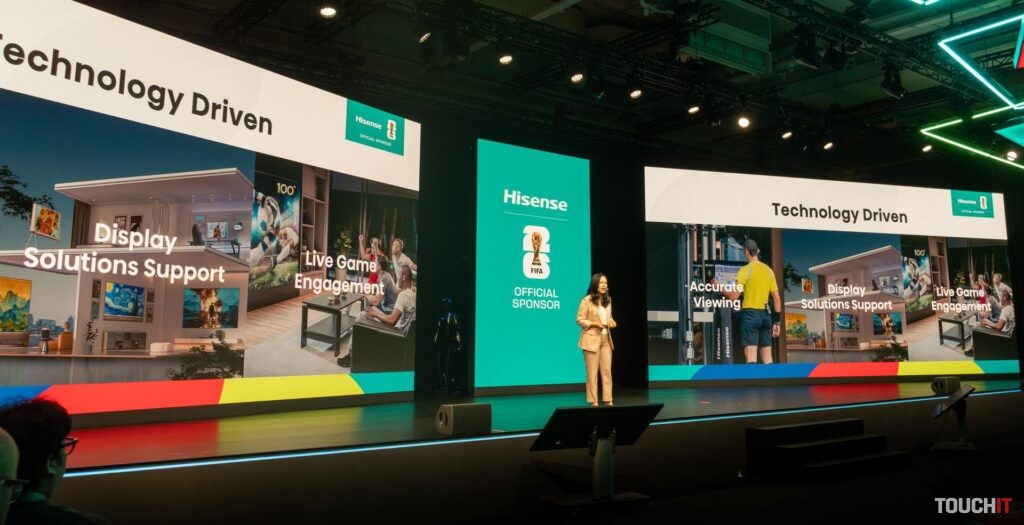 Catherine Fang, viceprezidentka skupiny Hisense na prezentácii počas IFA 2025