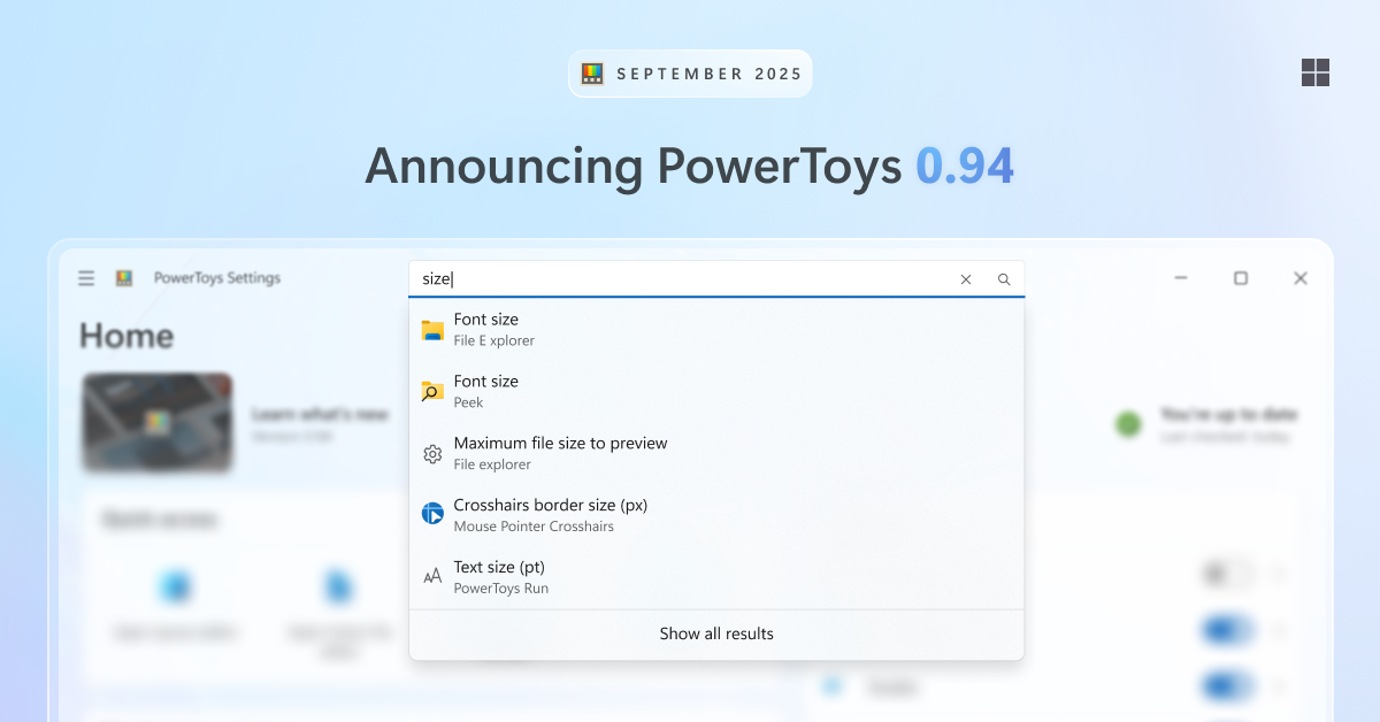 Microsoft PowerToys 0.94: Super doping pre Windows