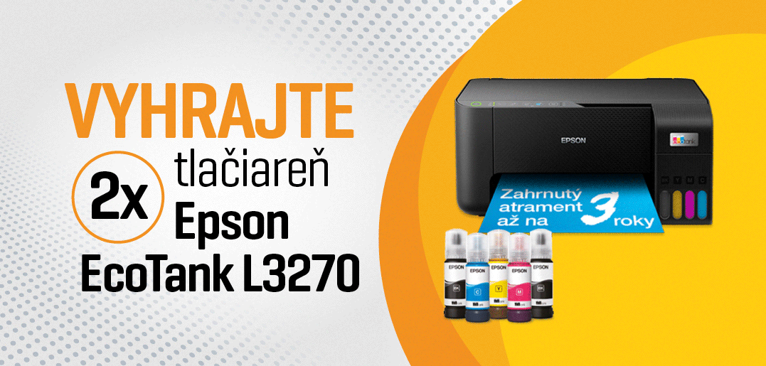 Vyhrajte 2x tlačiareň Epson EcoTank L3270