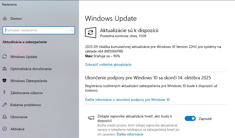 Windows 10 end of support notice