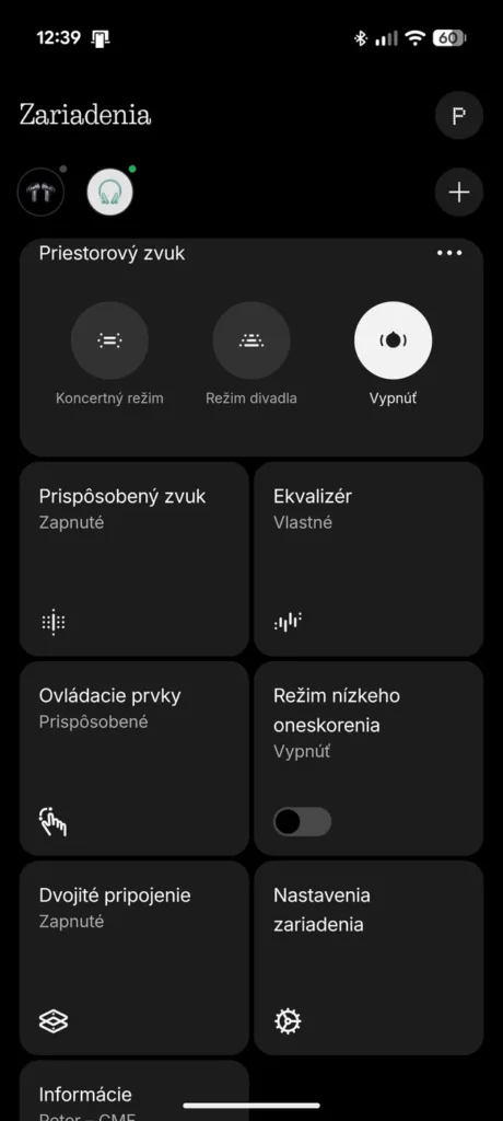 Aplikácia Nothing X s CMF Headphone Pro