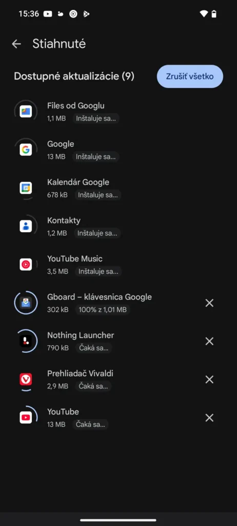 Google Play najnovšie počet súbežných aktualizácií aplikácií opäť zvyšuje z doposiaľ limitovaných troch na šesť