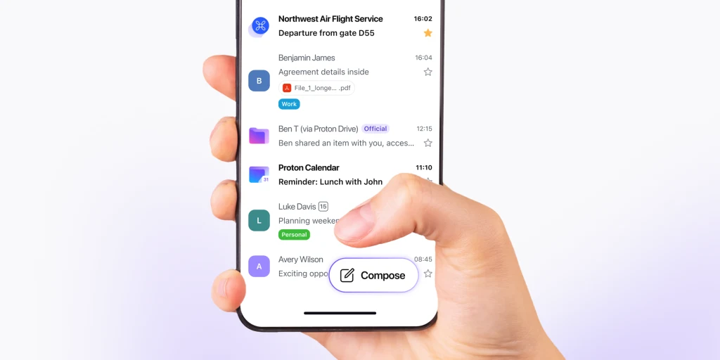 Najväčšia aktualizácia Proton Mail: off-line aj na smartfóne