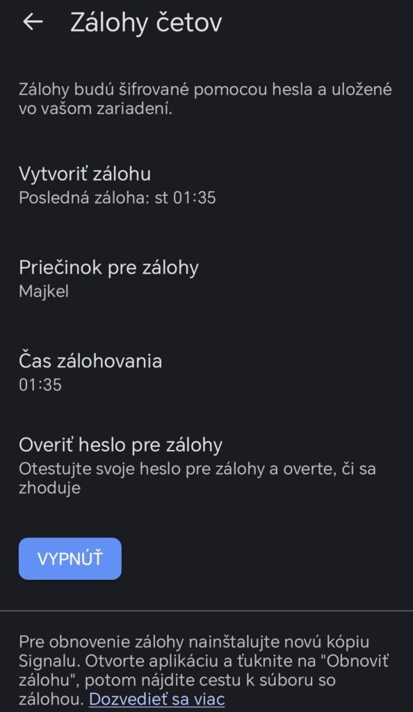 signal backups origins