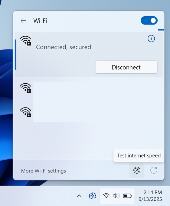 windows network speed test