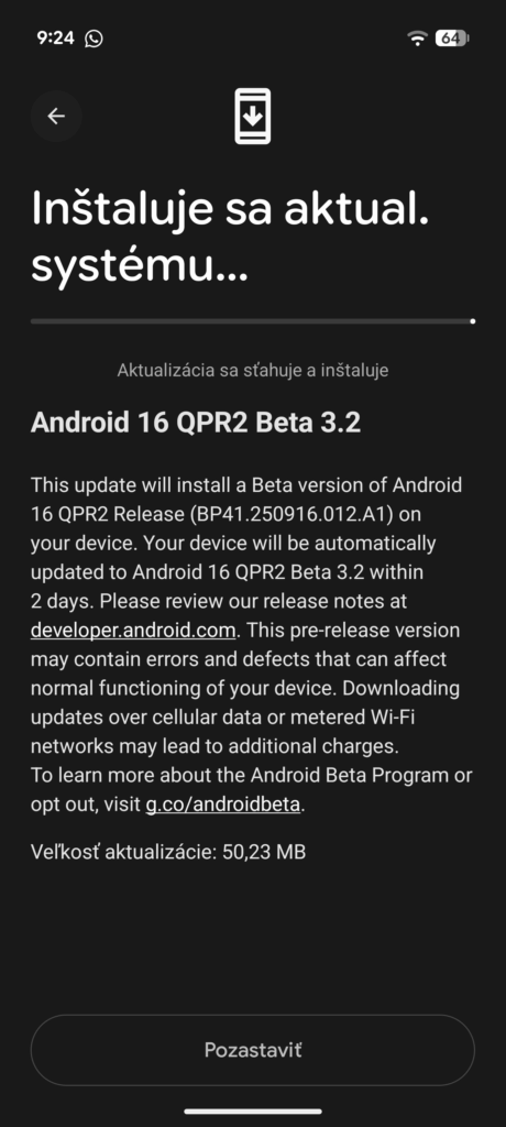 Android 16 QPR2 Beta 3.2