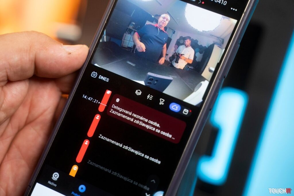 Záznam toho, čo sa stalo pred kamerou