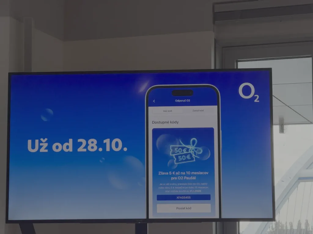O2 Vianoce 2025: Získajte zľavu na O2 Paušál pre vás a vášho známeho