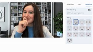 google meet ai makeup