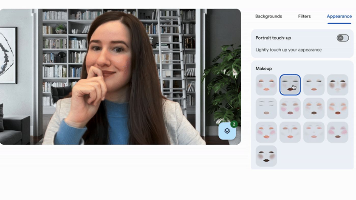 Google Meet dostáva AI mejkapy: videohovor aj bez líčenia
