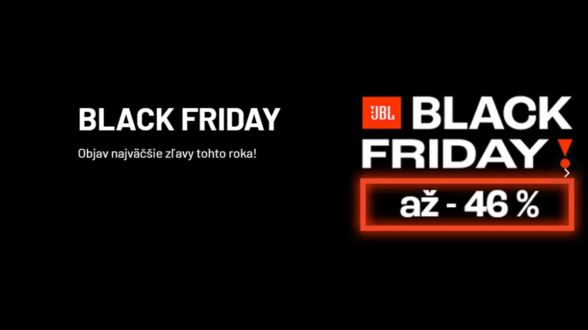 Black Friday s JBL: Reproduktory a slúchadlá takmer za polovicu