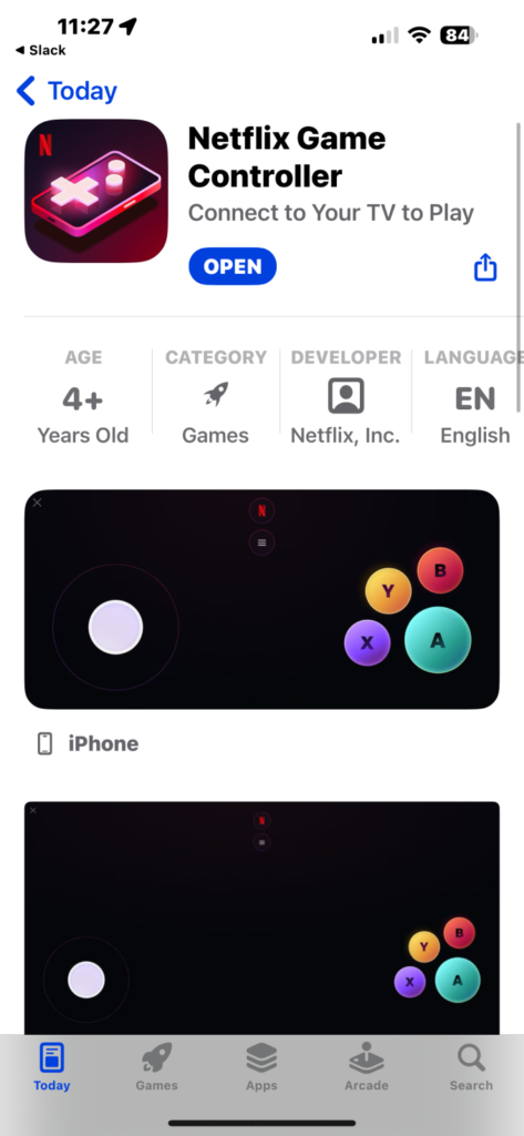 netflix game controller