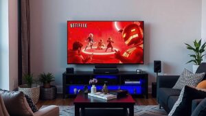 netflix_games_on_TV_in_living_room