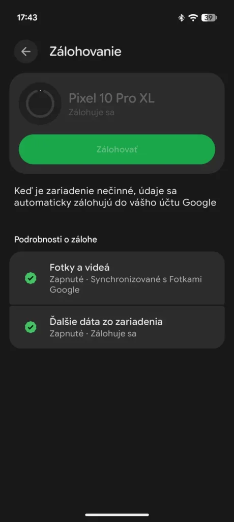 Aktuálne možnosti zálohovania v systéme Android