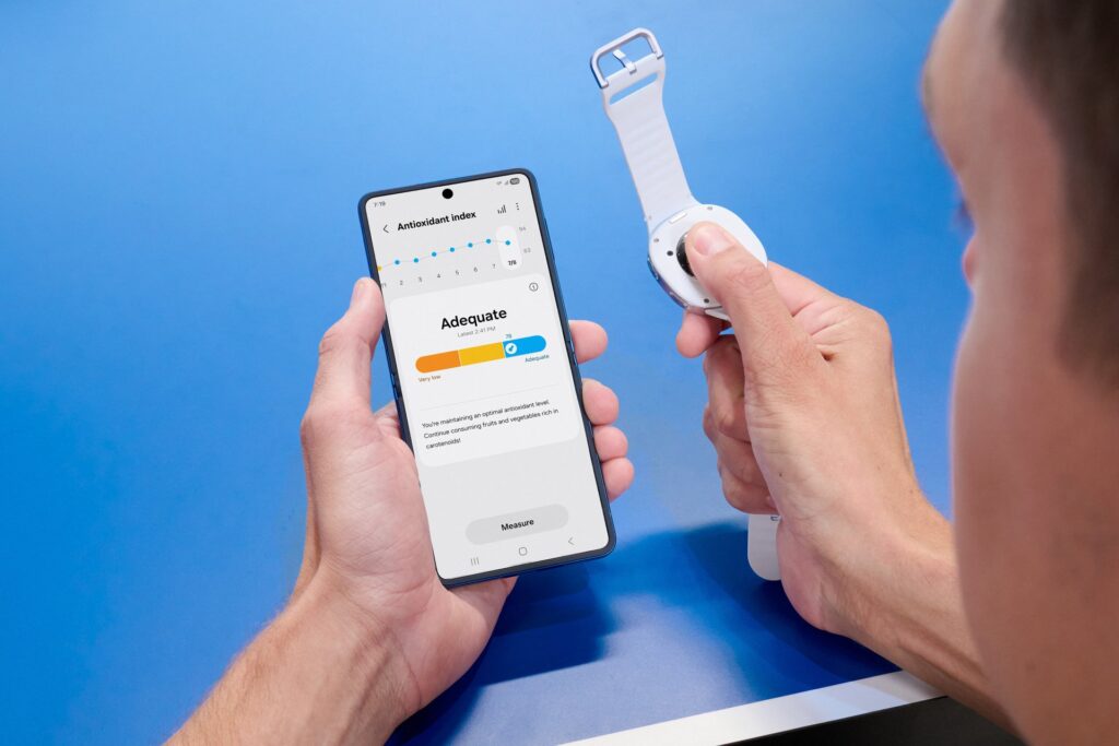 Meranie životných funkcií pomocou hodiniek Galaxy Watch8