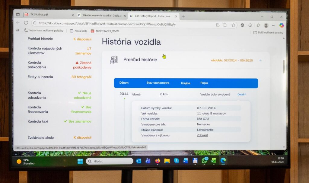 Takto vyzerá preverenie pôvodu a histórie vozidla