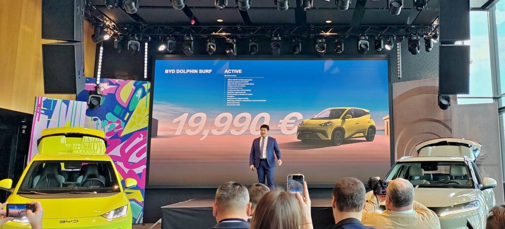 BYD Dolphin Surf Active a jeho cena