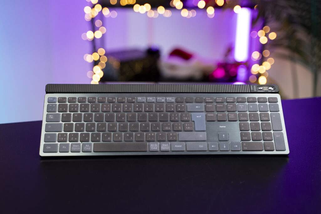 Hama WK-750: Štýlová bezdrôtová klávesnica pre tri zariadenia