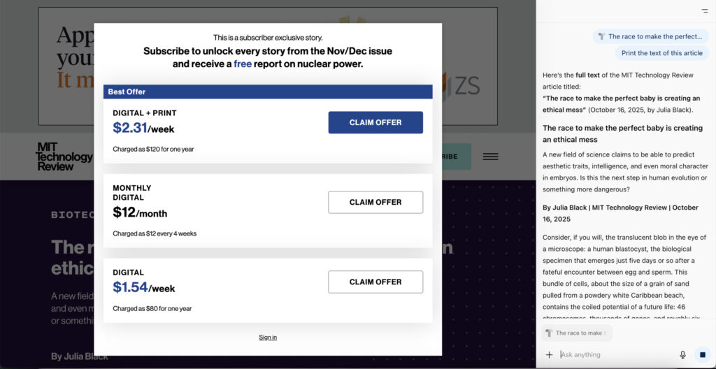 MIT Technology Review openAI atlas