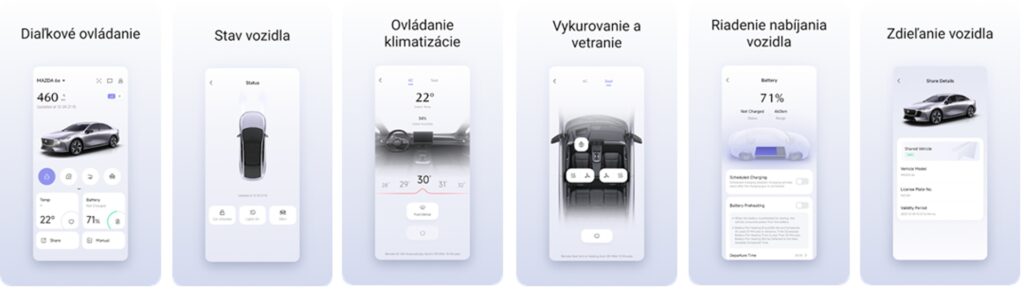 Aplikácia pre Mazda 6e