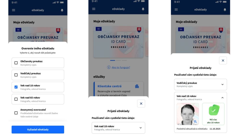 Nové funkcie v aplikácii eDOKLADY