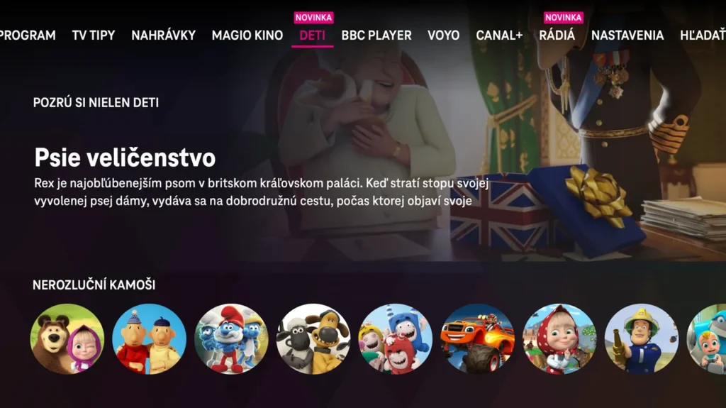 Magio TV cez internet má novú sekciu DETI