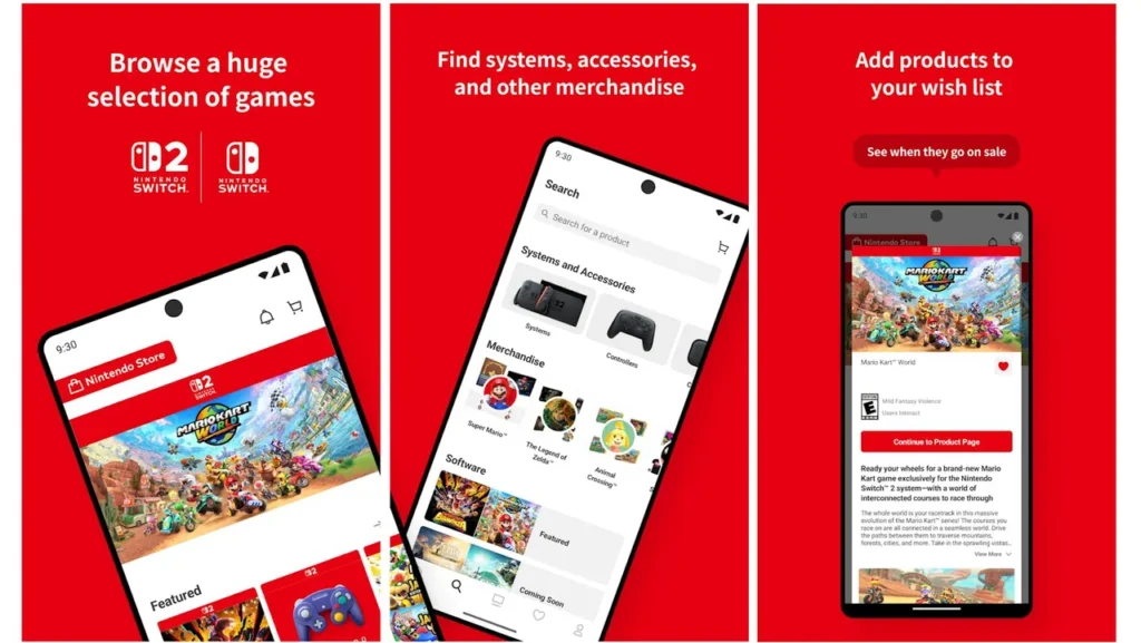 Aplikácia Nintendo Store pre Android a iOS