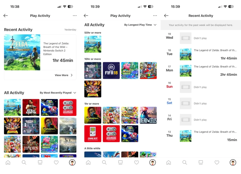 Nintendo Store vám ukáže vaše najhranejšie hry