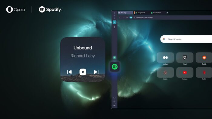 Opera bude zobrazovať vizualizácie hudby Spotify