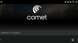 perplexity comet android logo
