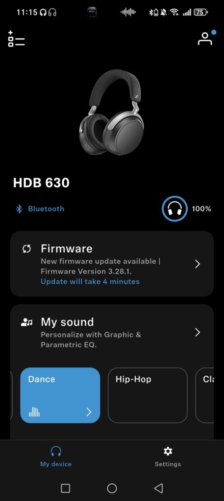 Sennheiser aplikacia