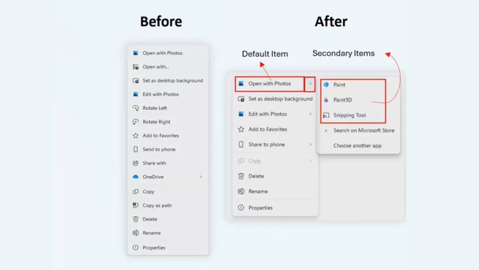 windows 11 nove menu