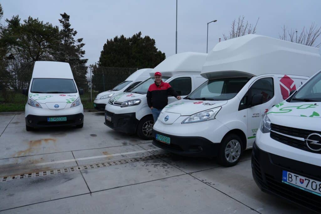 V bratislavskej centrále DPD sa používajú elektrické dodávky