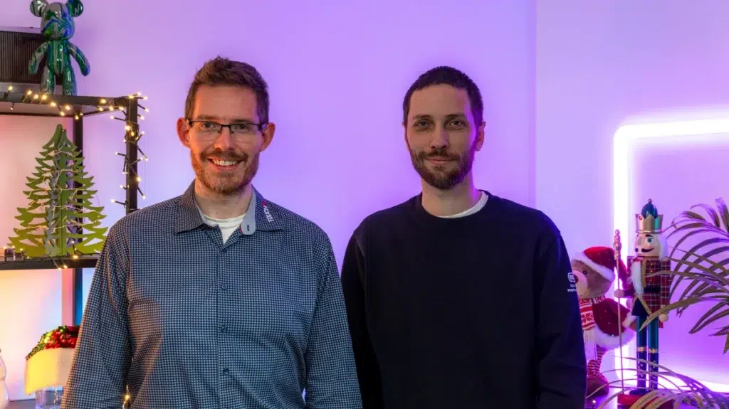 Michal Reiter (TOUCHIT) a Ondrej Kubovič (ESET)